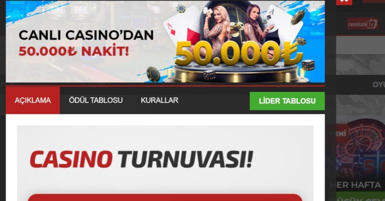 Restbet Canlı Casino Turnuvası