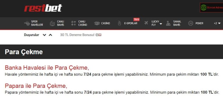 Restbet Paramı Öder mi?