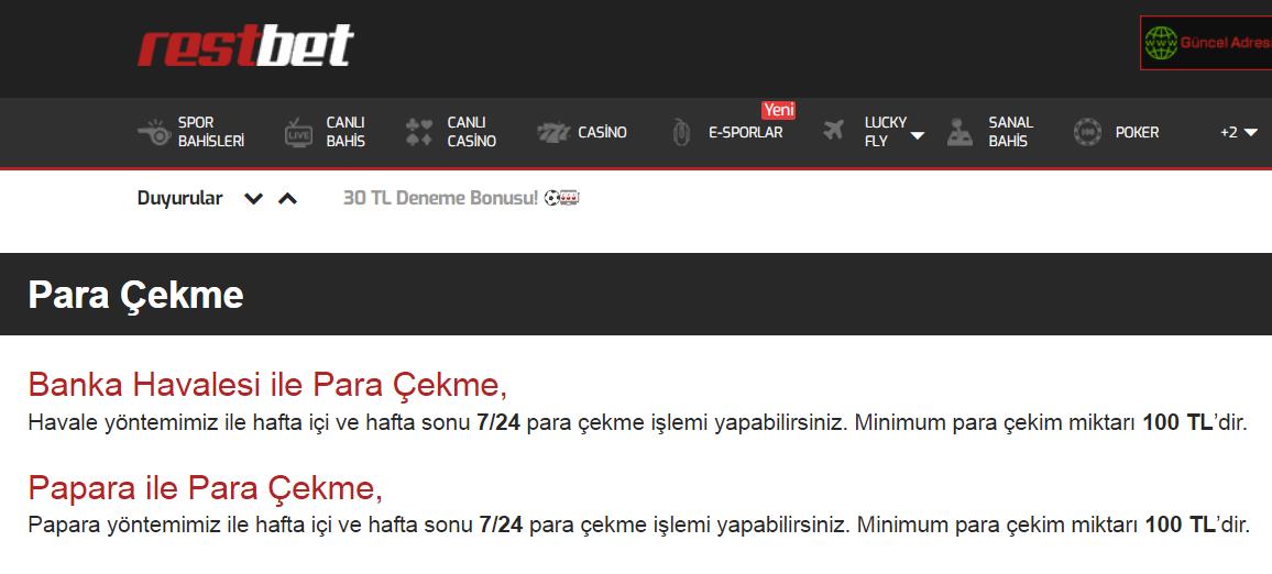 Restbet Paramı Öder mi?