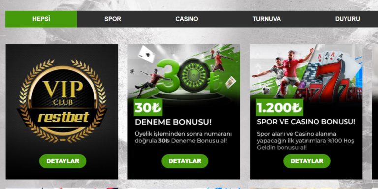 Restbet Sitesine Para Yatırma