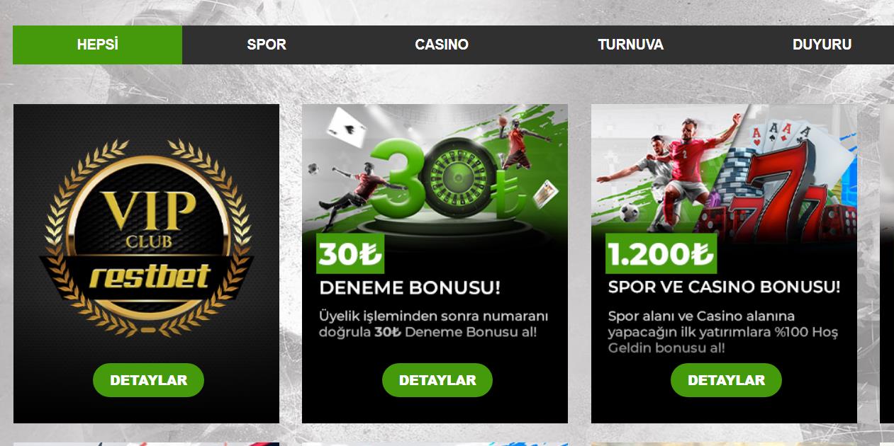 Restbet Sitesine Para Yatırma