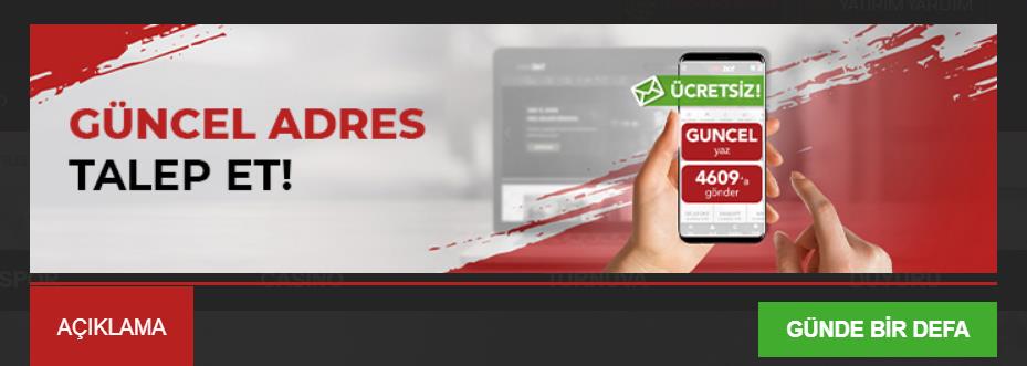Restbet Güncel Adres Talep Etme