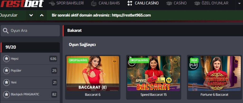 Restbet Bakara Oyunları