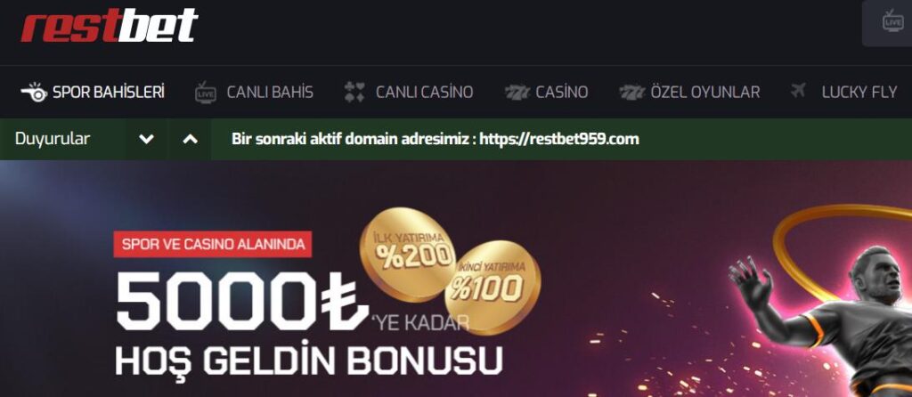 Restbet Hoşgeldin Bonusu 2023